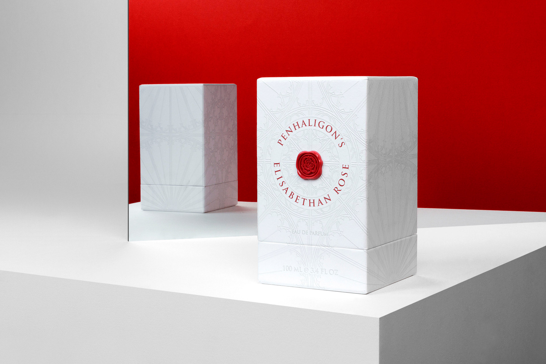 Penhaligon's Elisabethan Rose packaging design
