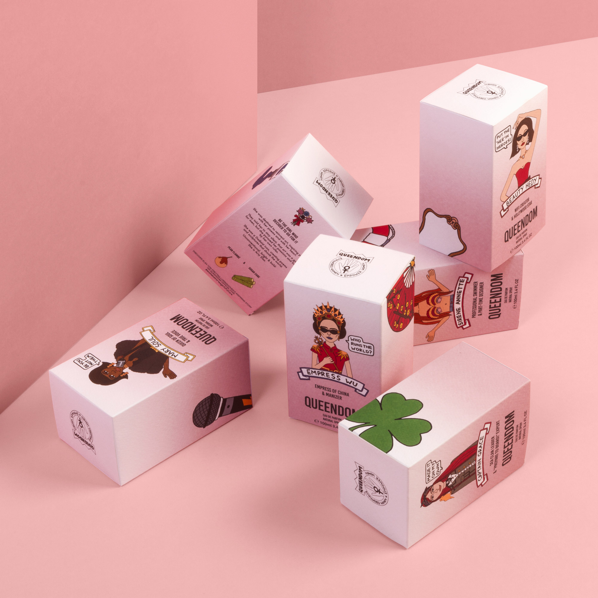 Queendom perfume box design